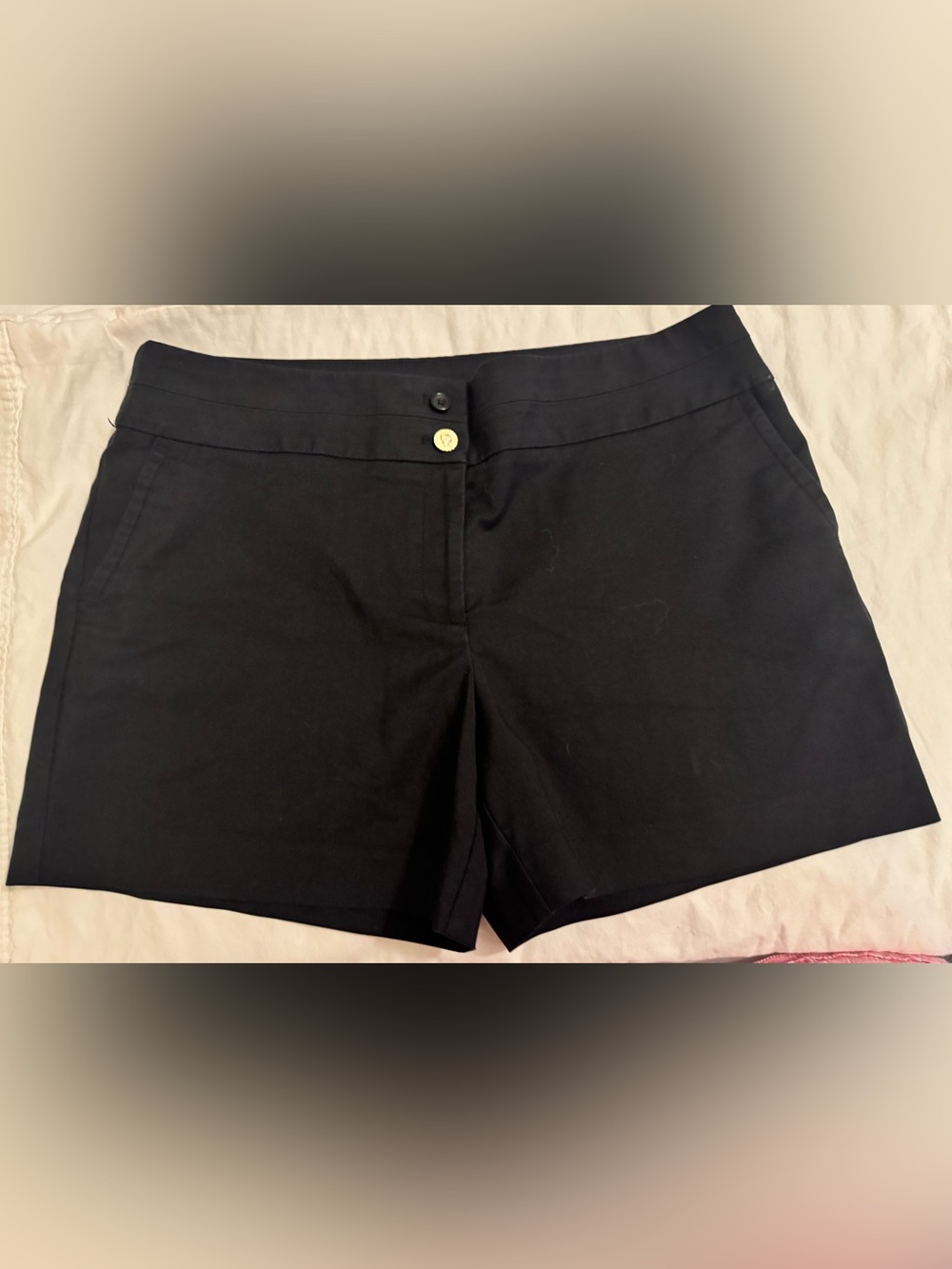 Anne Klein Black Tailored Bermuda Shorts